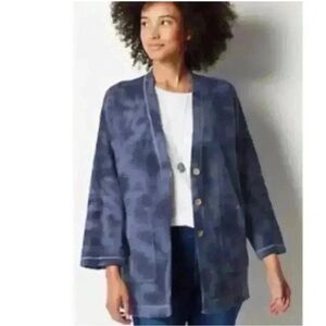 J. Jill Pure Jill tie dyed Blue Kimono cardigan
Oversized sweater